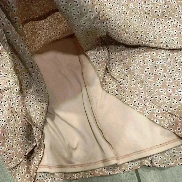 Copper Key Floral Mini Dress Short Sleeve Size Large - Picture 6 of 7